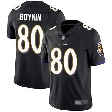Men Baltimore Ravens 80 Miles Boykin Nike Black Limited NFL Jersey